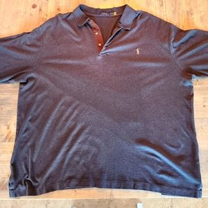 Ralph Lauren Polo Long Sleeve Golf Shirt 3XB Charcoal Gray